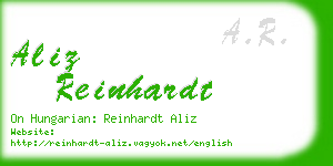 aliz reinhardt business card